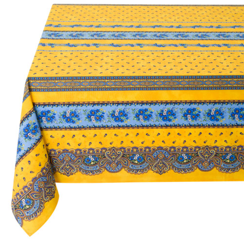 French tablecloth coated or cotton (Tradition. yellow) - Click Image to Close